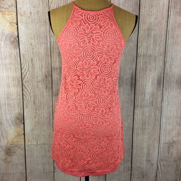 SOLD Lily Rose Lace Overlay Sleeveless Dress Sz S - Picture 2 of 8